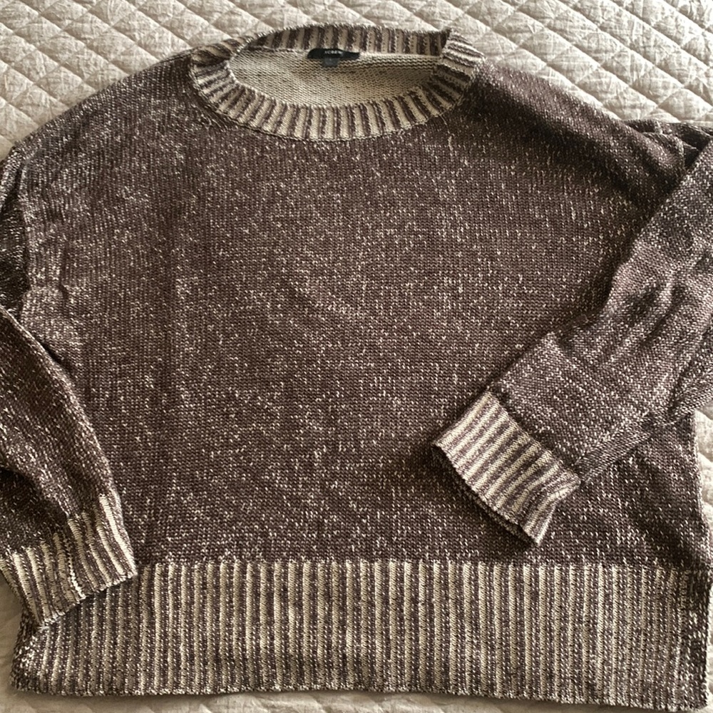 J Crew cotton/linen blend sweater